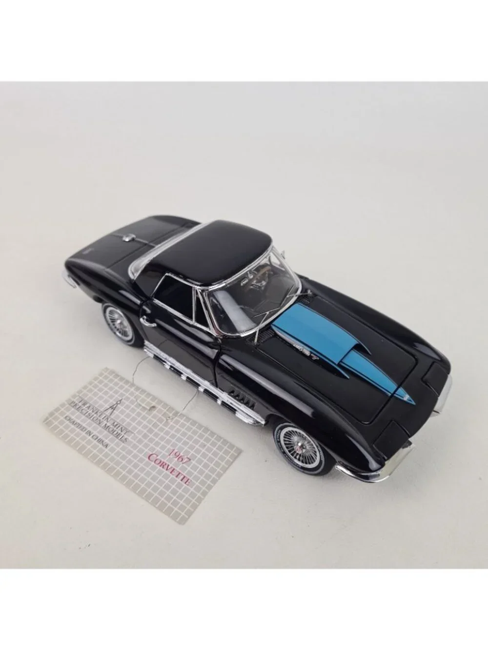 Franklin Mint Precicion 1967 Chevrolet Corvette 427 Black DieCast B11UL65